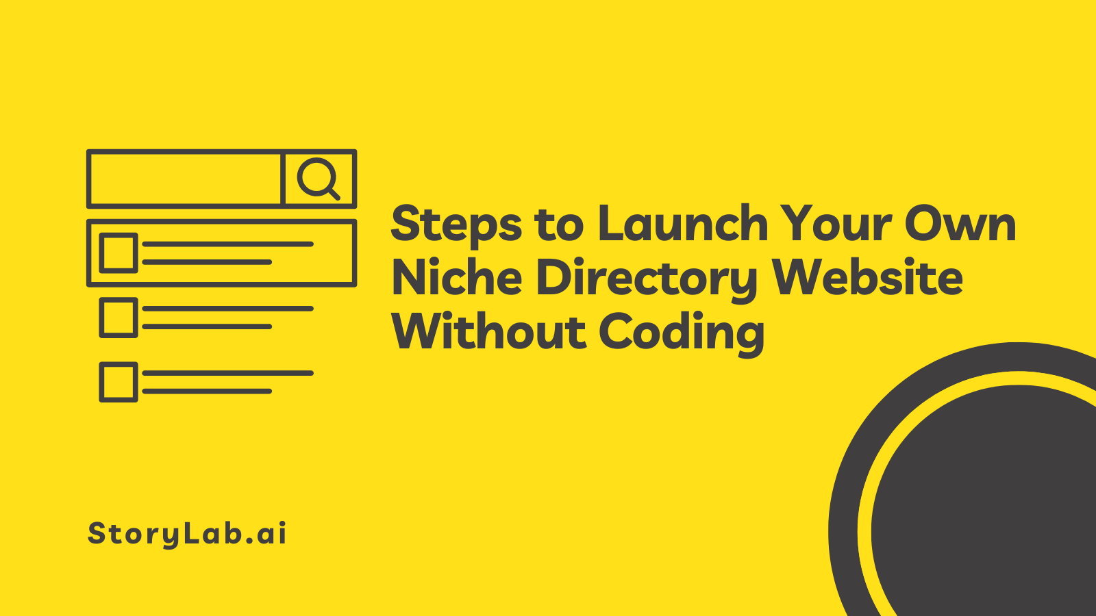 Étapes pour lancer votre propre site web d'annuaire de niche sans coder