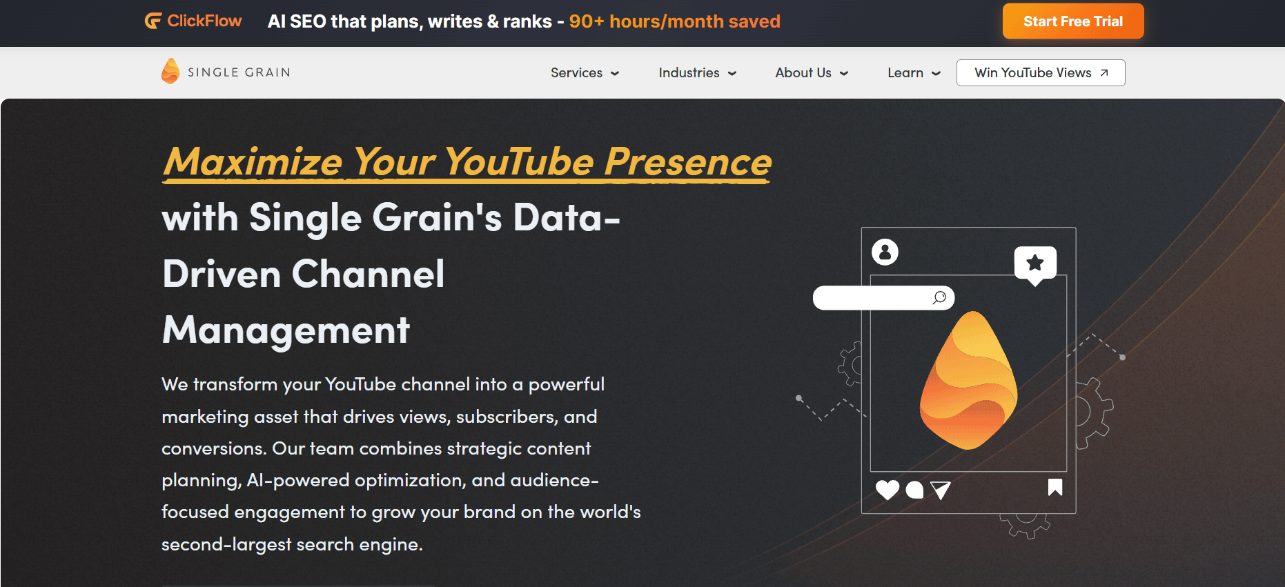 Best YouTube Channel Management Services Single Grain