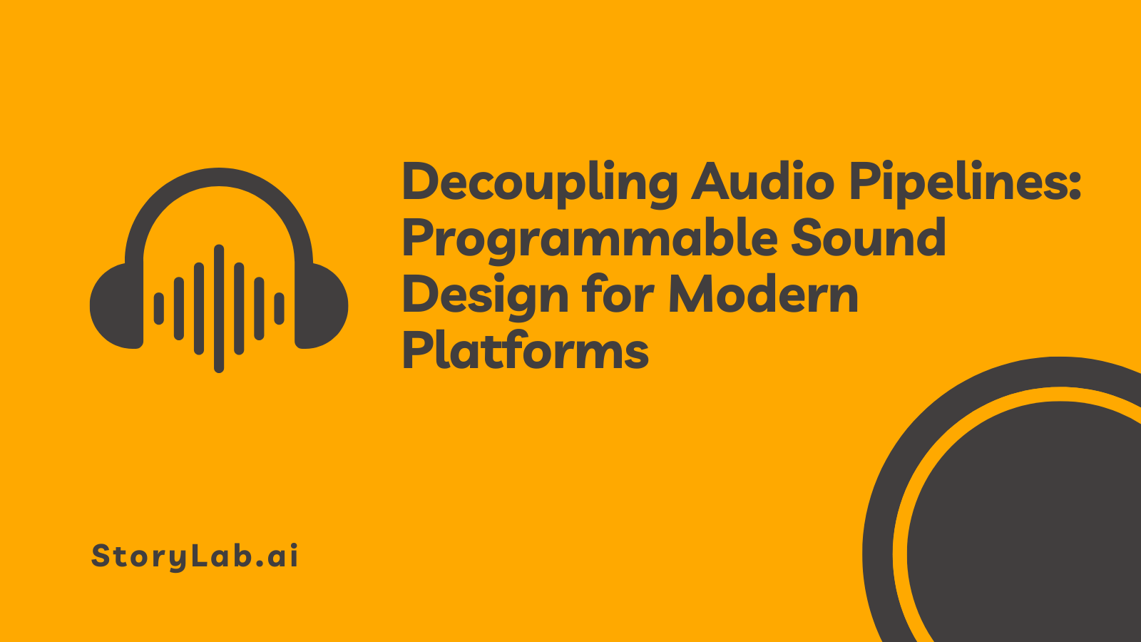 Desacoplando Pipelines de Áudio: Design de Som Programável para Plataformas Modernas