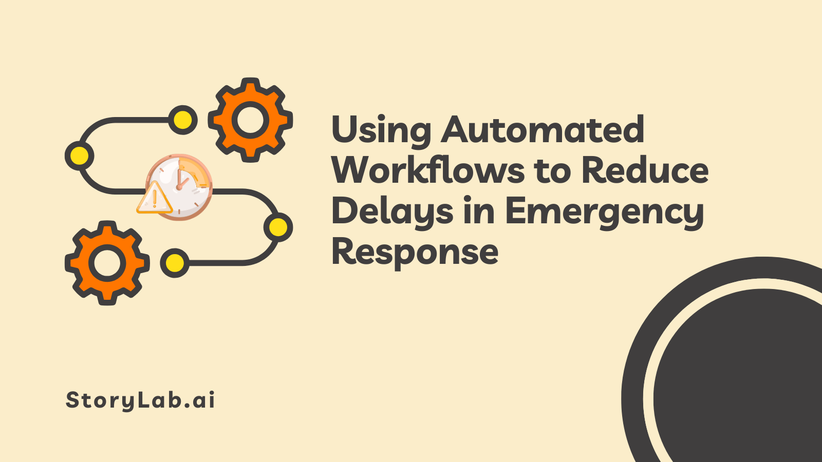 Utilizando fluxos de trabalho automatizados para reduzir atrasos na resposta a emergências.