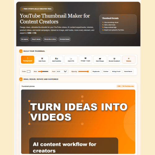 Free YouTube Thumbnail Maker make Clickable Thumbnails