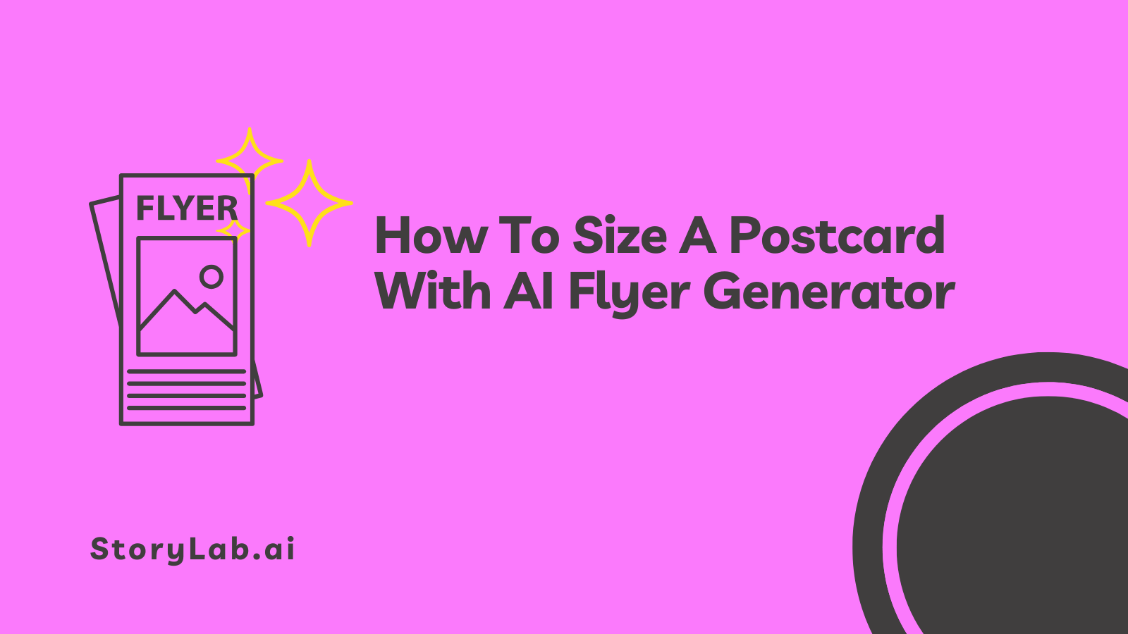 How Size A Postcard With AI Flyer Generator