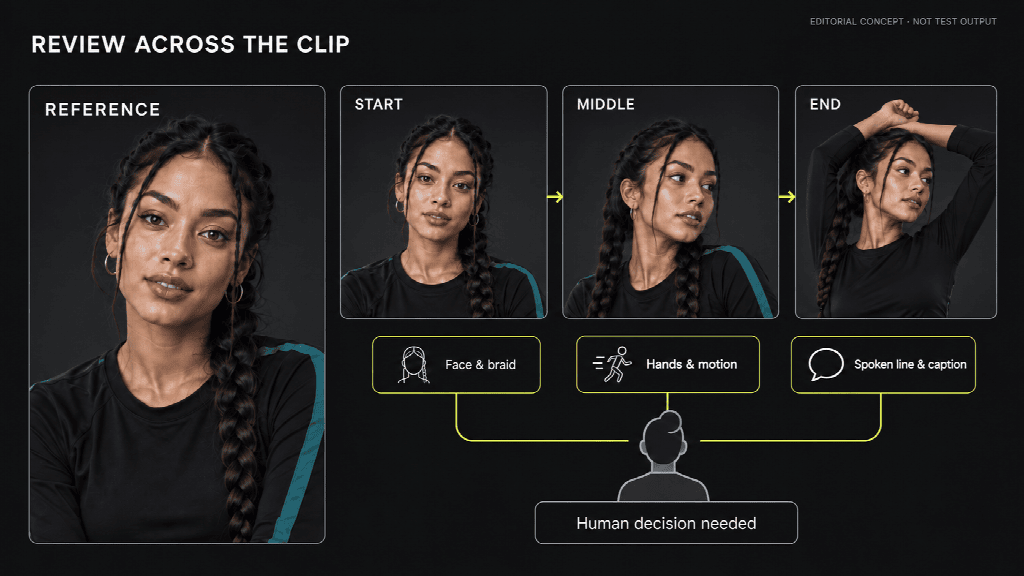 Review the Face in Stills and Moving Frames AI Influencer Review the Face in Stills and Moving Frames AI Influencer